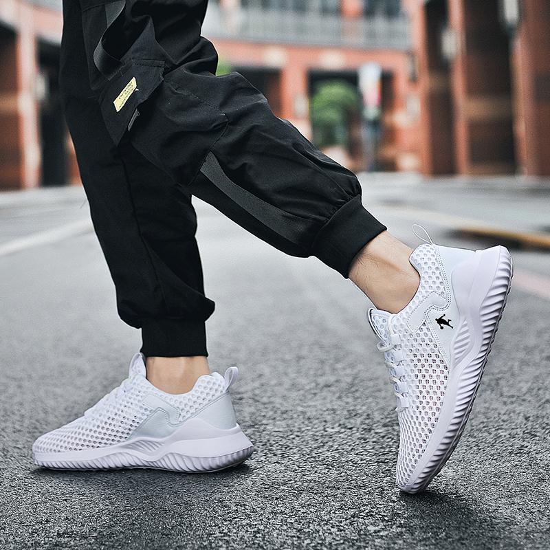 Summer breathable mesh surface lightweight running soft sole sports leisure hollow out non-slip soft sole fashionable shoes