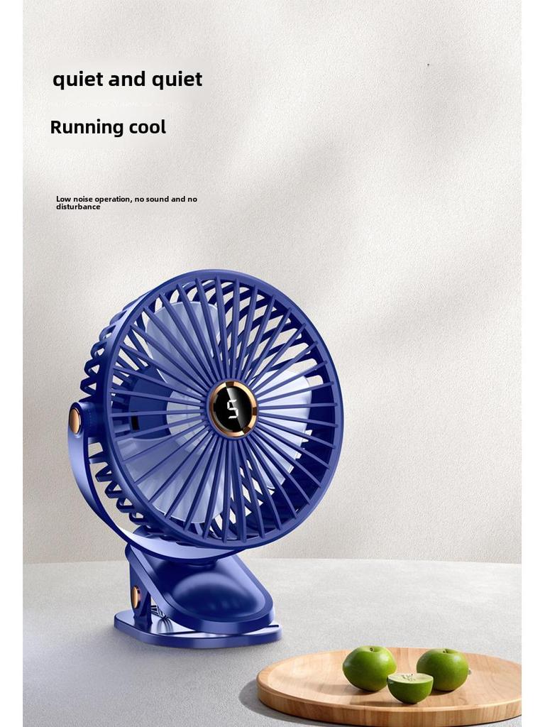 Mini USB Wiederaufladbarer Clip-On Tischventilator für Studentenwohnheime und Zuhause