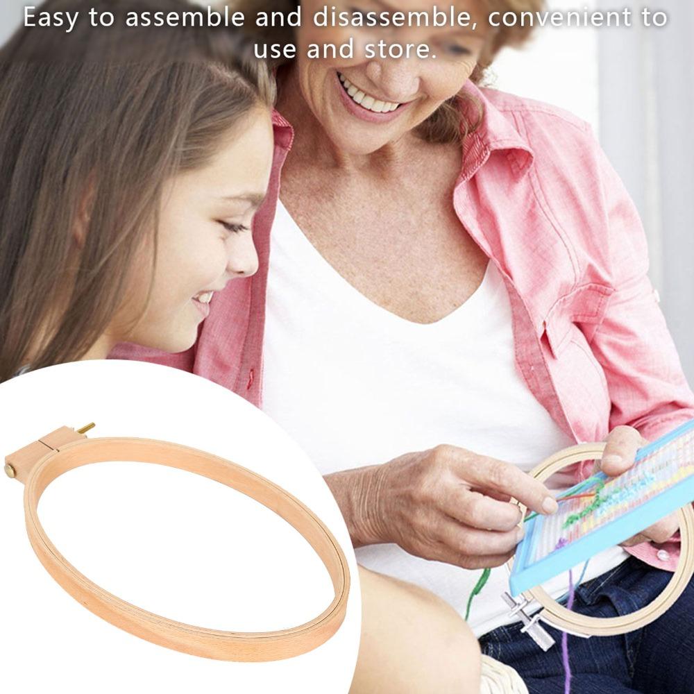 Wide Wooden Frame Embroidery Hoop Universal Clamp Wood Embroidery Hoop  Desktop Craft