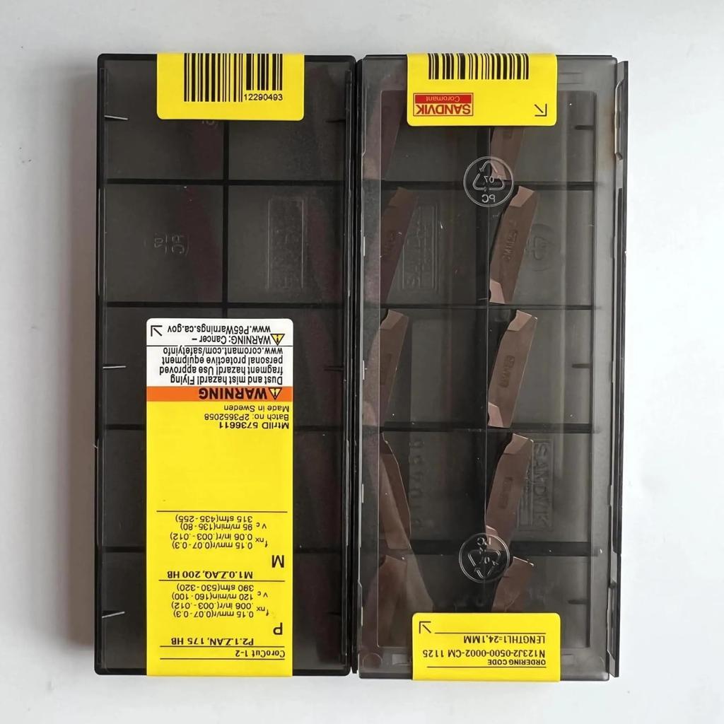 Original Sandvik / N123J2-0500-0002-CM 1125 / CNC lathe carbide blade 10 Pcs