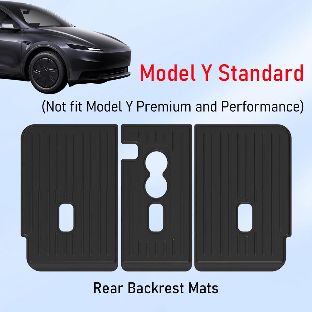Floor Mat For 2026 2026 Tesla Model Y Standard Trunk Mats Cargo Liners Backrest Pads (Not fit Model Y Premium and Performance)