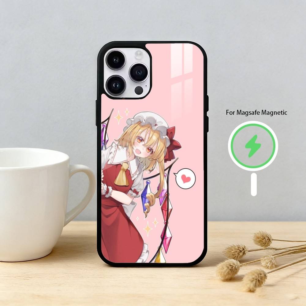 T-TouHou Project Flandre Phone Case For iPhone 17,16,15,14,13,12,Plus,Pro,Max For Magnetic Wireless Charge