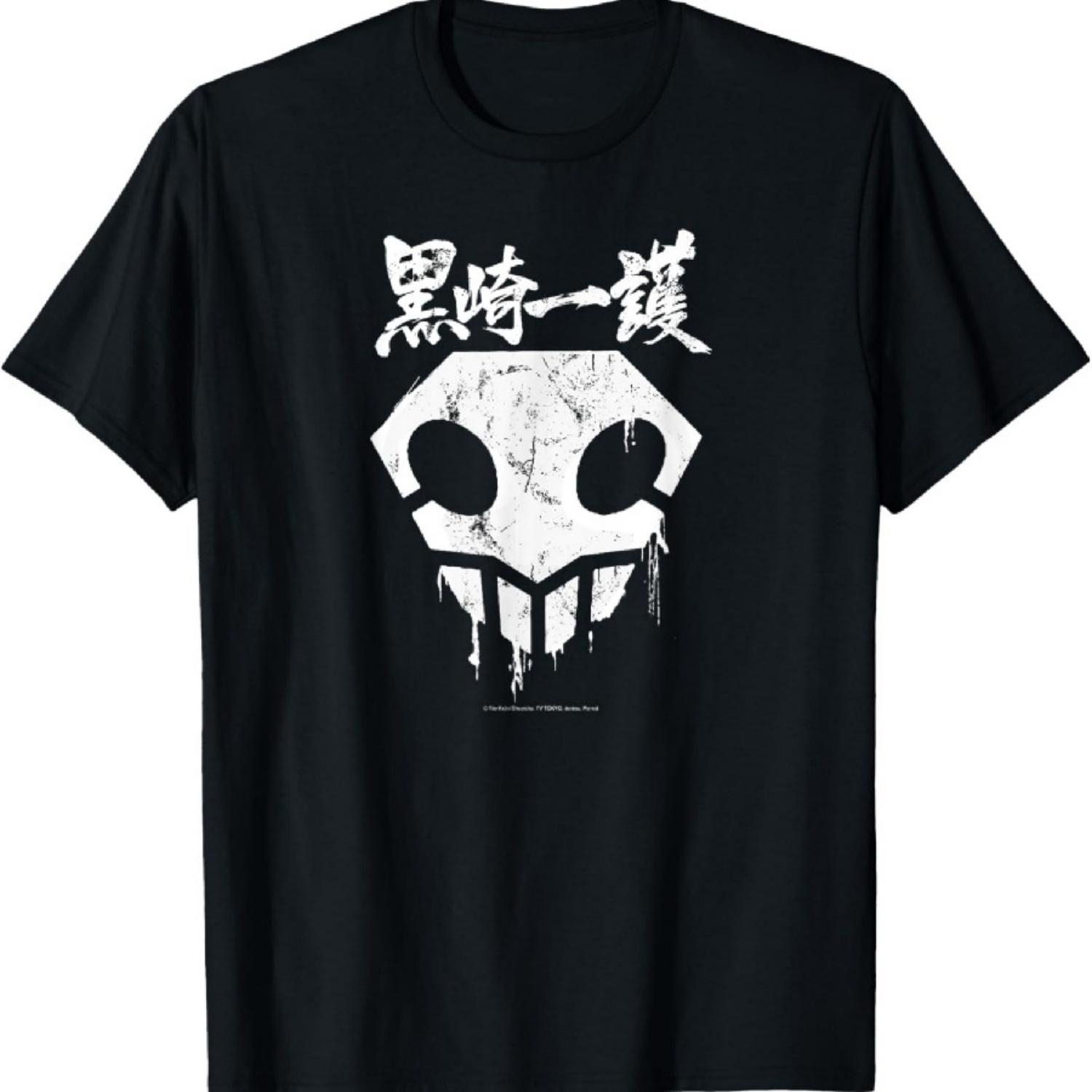 

Bleach Skull with Graffiti Paint Drips and Splatter Anime T-Shirt XXXXXL чорний