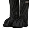 1 Pair Men Waterproof Boot Covers Reusable PVC Rainproof Shoe Cover for Outdoor XL Size Black