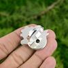 Natural African Amethyst 925 Silver Statement Flower Adjustable Ring For Girls