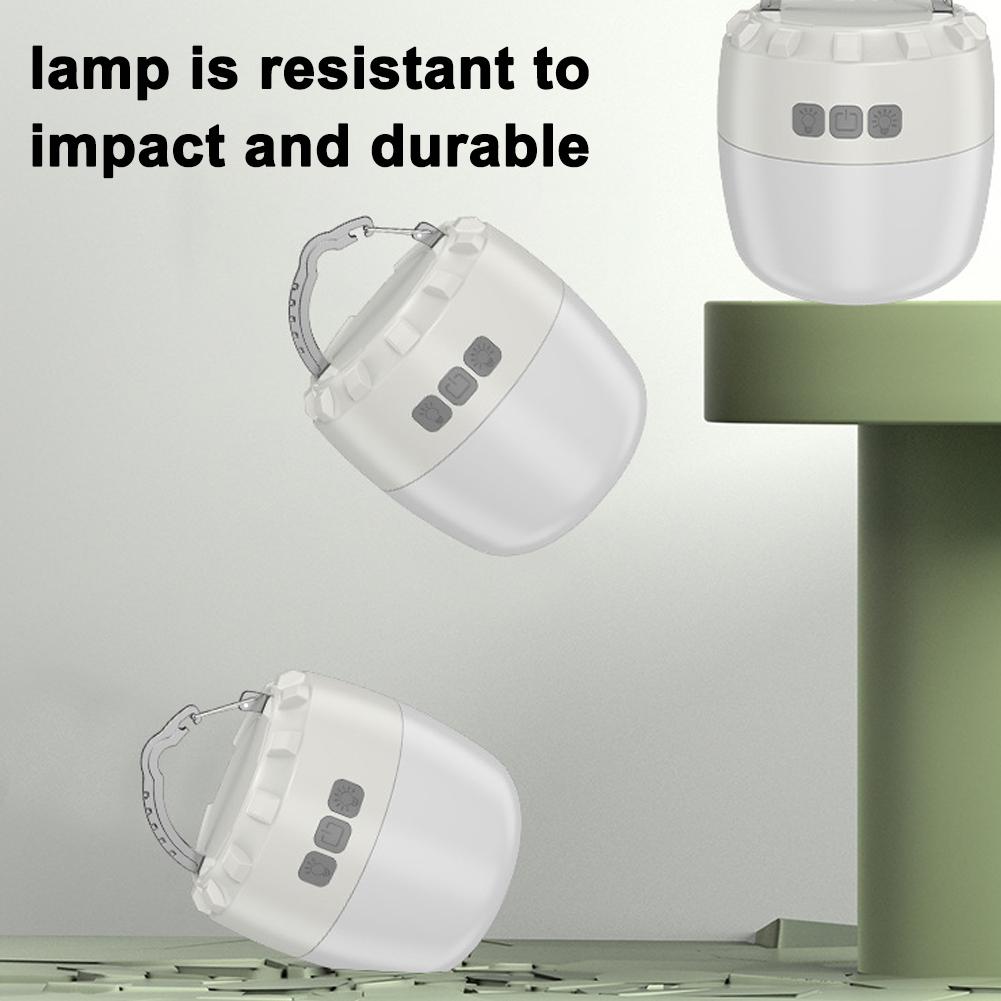 LED Camping Light Multifunctional Campsite Lantern Portable Tent Lamp USB Rechargeable & Waterproof