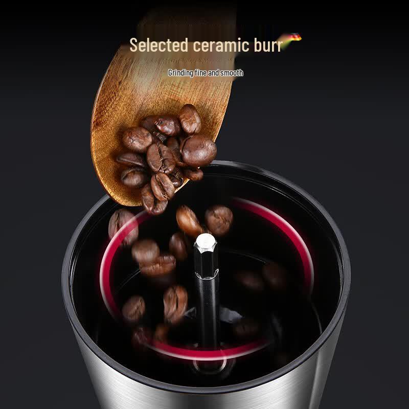 Tragbare Handkaffeemühle mit Keramikmahlwerk