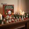 Giochi Festivi Interattivi 2026 Calendario dell'Avvento di Natale per Cani, Set di Ornamenti Acrilici a 24 Giorni con Figure di Cuccioli, Decorazione Piatta 2D da Appendere all'Albero