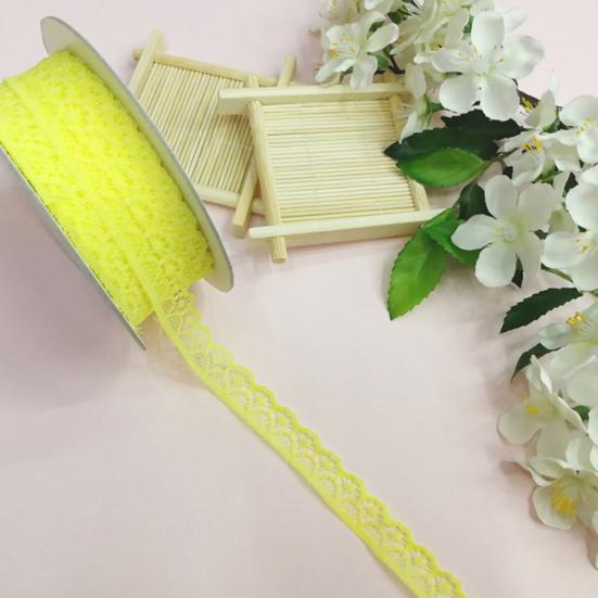 10 Yards Lace Ribbon 15mm Wide Trim DIY Fabric Wedding Decorative Sewing Rope