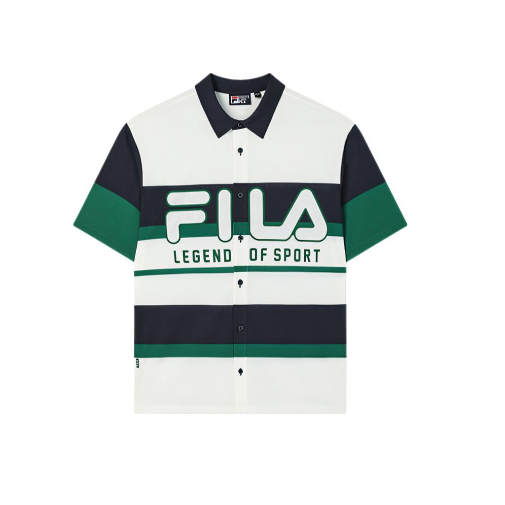 New FILA ORIGINALE Shirt Men's Cloud White F11M539402F-WT