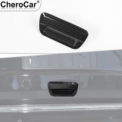 Car Tailgate Door Handle Trim Carbon Fiber For Jeep Grand Cherokee/Durango 2014+