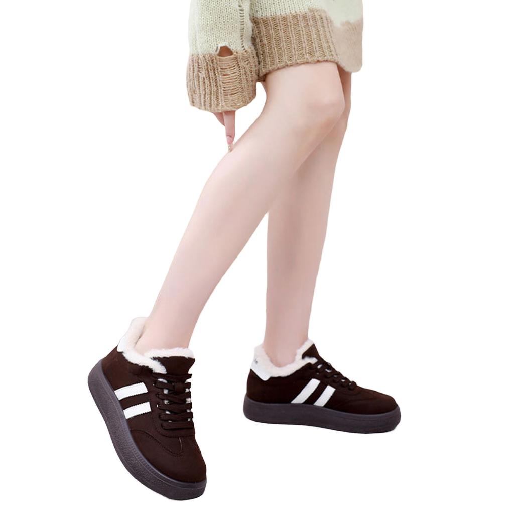 Women's -Lined Thick - Warm Winter Casual Versatile Shoes for Everyday Wear