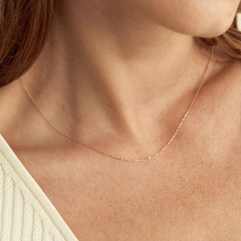 

LUNNE 14k Everyday 0.3 Each Chain Necklace (14k Gold) #LHN02 gold