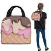 Strawberry Ice Cream Insulated Lunch Bag for Women Kids Portable Food Boxes Thermal Lunch Box Tote