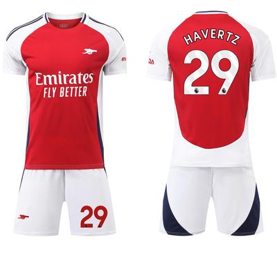 2024-25 Arsenal Red Jersey #7 Saka #9 Jesus #8 Odegaard Football Jerseys
