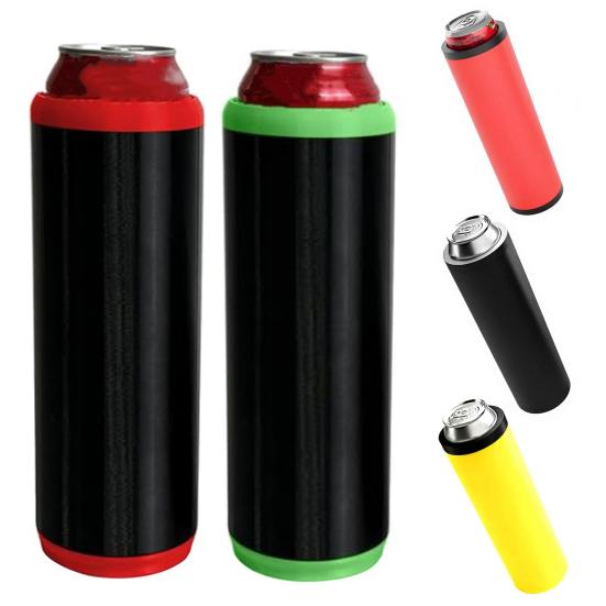 Dual Can Holder with Quick Reload 2 Beer Soda Can Cooler Insulated Beverage Holder Outdoor Event Accessory