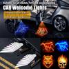 2pz LED automobilistico universale retrofit luce di benvenuto accensione a induzione ala d'angelo Lima teschio di tigre proiettore illuminazione del suolo