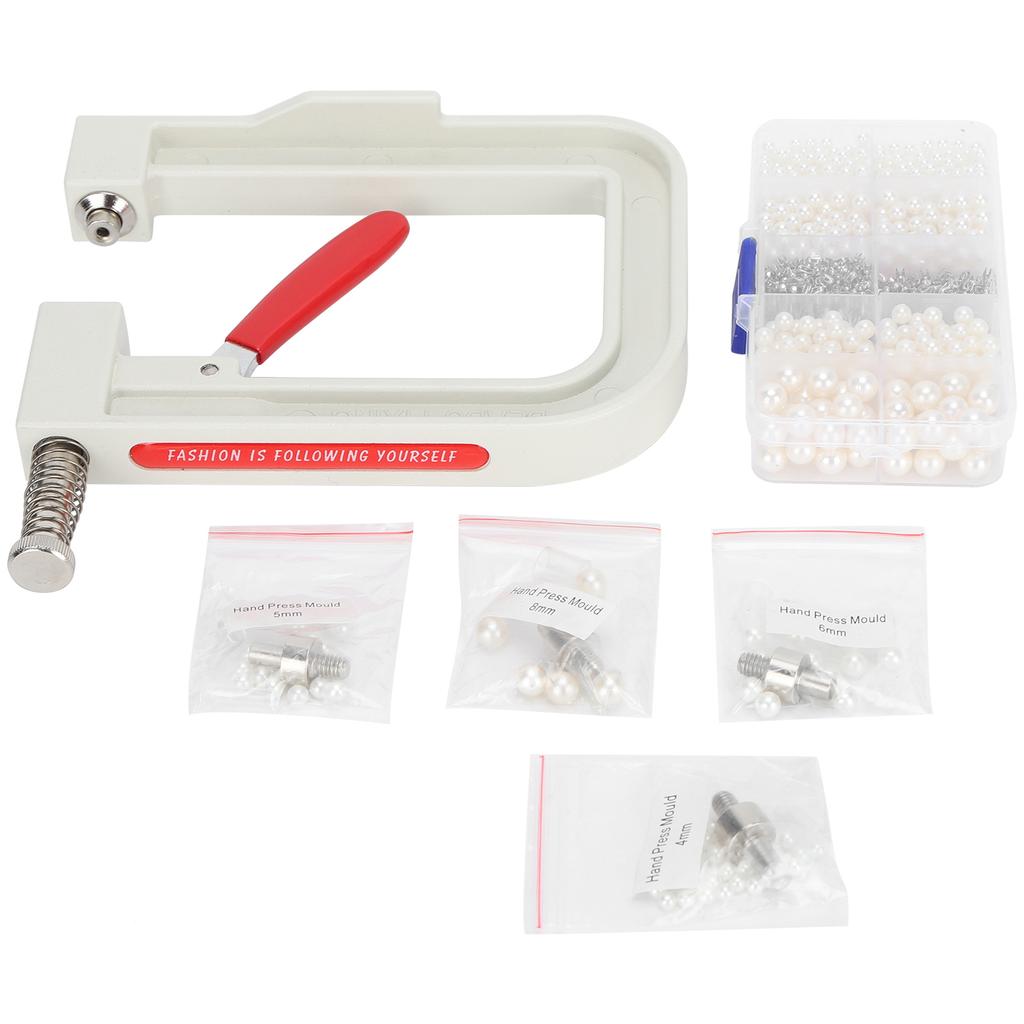 Pearl Setting Hand Press Machine Kit DIY Clothe Hat Shoes Decoration Hand‑Made Accessories