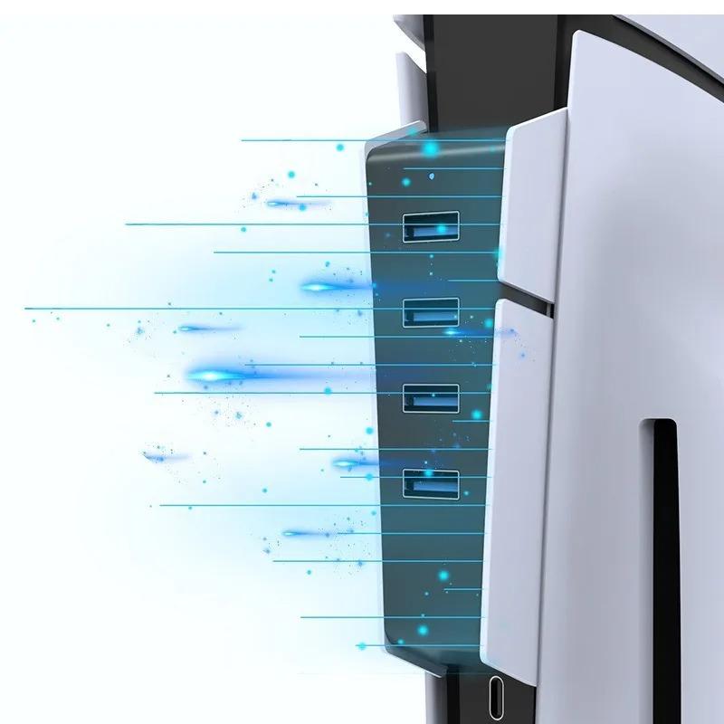 For Ps5 Accesoriers USB Splitter Expander Hub 4-in-1 Adapter for PlayStation 5 Slim USB Game Accessories Converter Extension