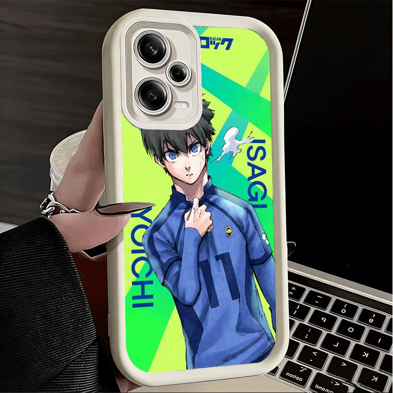 Phone Case for Xiaomi Redmi Note 15 14 13 Pro Plus Anime Blue L-Lock Desgin Shell 12S 11 11S 11T 5G 14S Soft Silicone Funda