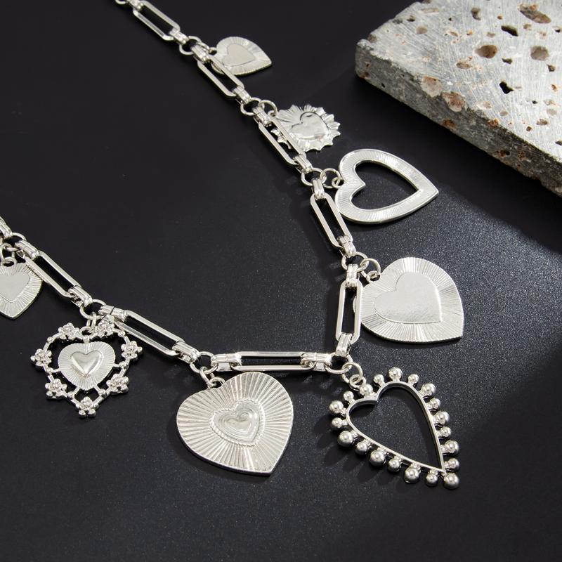 Fashion Hip Hop Love Heart Keychain Waist Belts Chain For Women Men Punk Trousers Jeans Pants Chain Bag Chain Street Jewelry