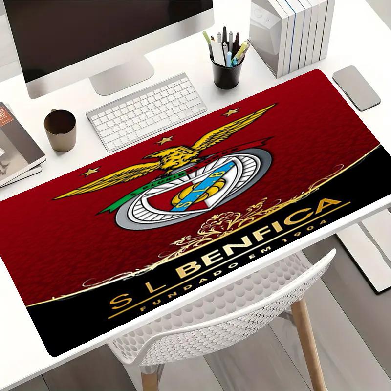 Benfica Thema Mauspads, Rutschfeste Gummiunterseite, Multifunktionales Büro- & Heimdekor, Perfekt für die Personalisierung des Arbeitsplatzes.