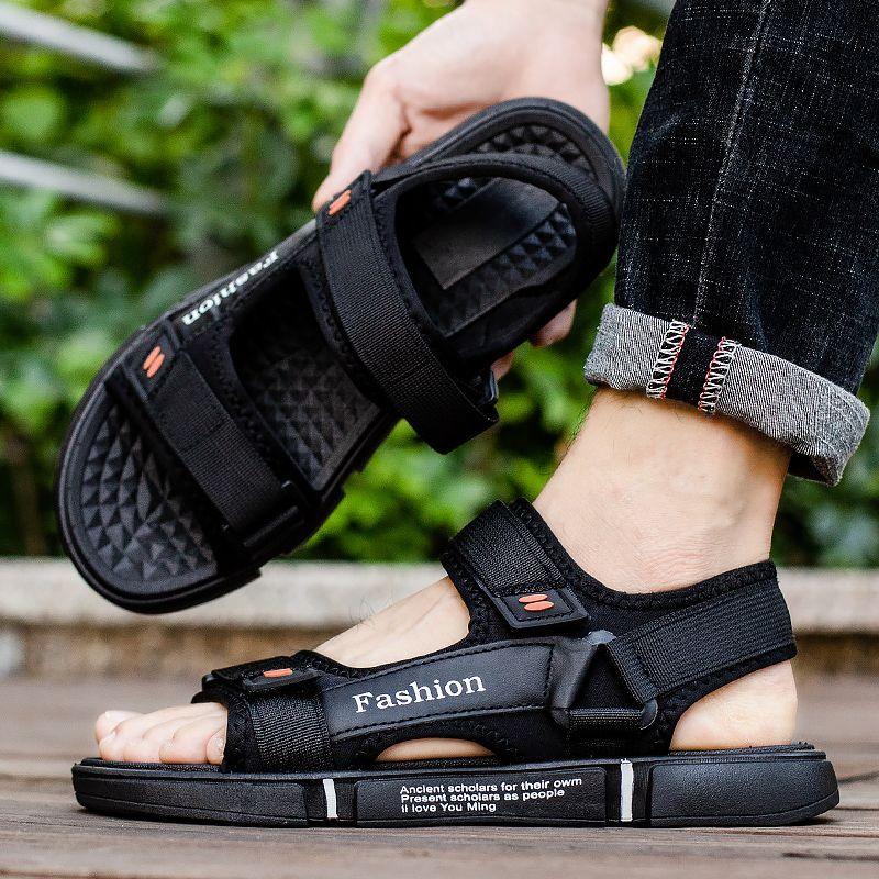Fashion Sandals Men New Summer Non-slip Wear Soft Bottom Slides Men Driving Sports Men Sandals