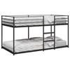 VidaXL Bunk Bed Without Mattress Black 90x200 Cm Steel, Bed Frame, Slatted Base, Bedroom Furniture, Loft Bed, 4019877