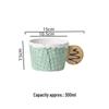 Cute Korean-Style Ceramic Mug & Cookie Series Tableware Set: Coffee Cup, Breakfast & Dinner Plates, Dessert Plate