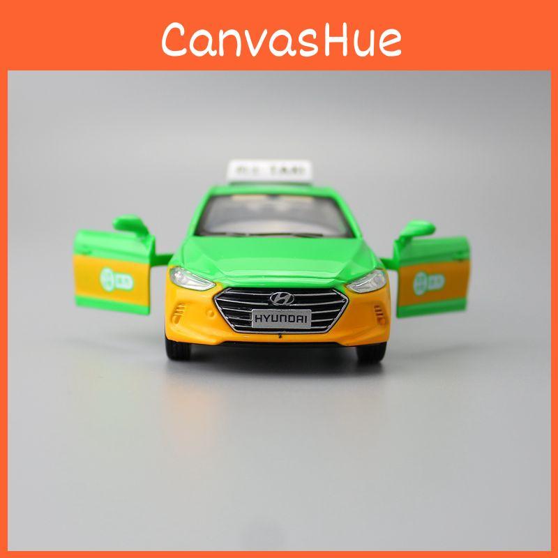 Alloy Hyundai Velantra Taxi Model Kids Toy With Inertia Control For Play And Collection