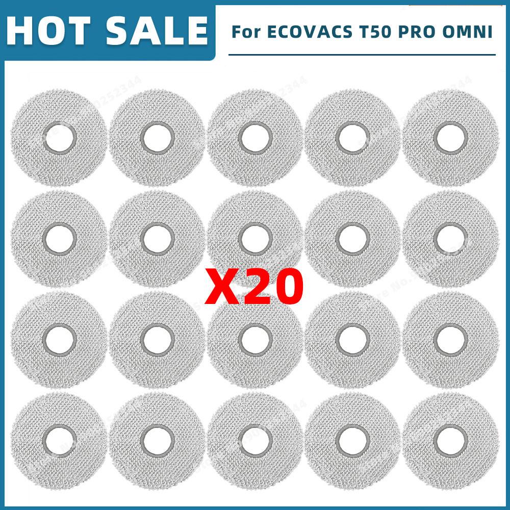 Compatible For ( ECOVACS T50 OMNI / T50 PRO OMNI ) Replacement Parts Accessories Main Side Brush Hepa Filter Mop Cloth Dust Bag