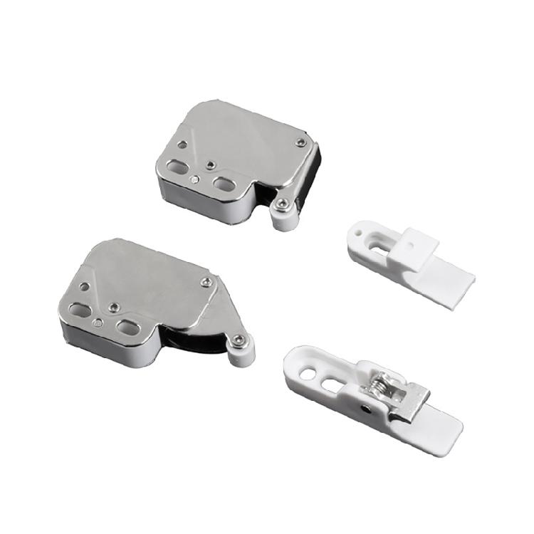Cabinet Push Open Latches Touch Latches Push to Open Catches Lock Rebound Self Locking Device for Cabinet Drawer