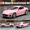 Maserati GranTurismo MC Coupe Simulation Diecast & Toy Vehicle Pull Back & Doors Open RMZ City 1:36 Alloy Car Model Gifts For Children