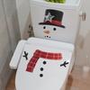Christmas Cartoon, Christmas Snowman Decoration, Toilet Wall Stickers, Bathroom Wall Stickers