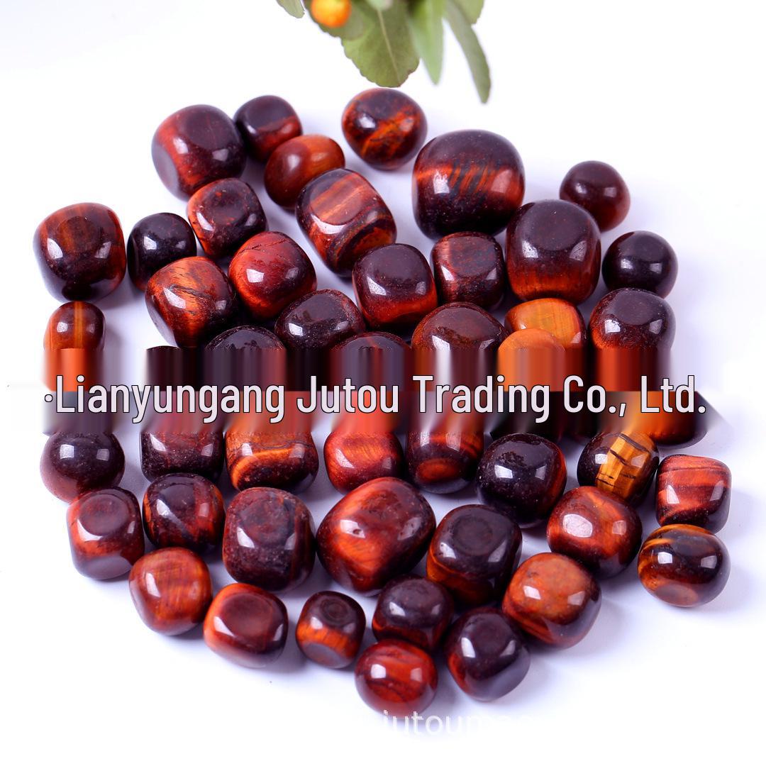 Red Tiger Eye Crystal Gravel for Fish Tanks & Flower Pots - Decorative Landscaping Stone with Incense Child Mining Theme.