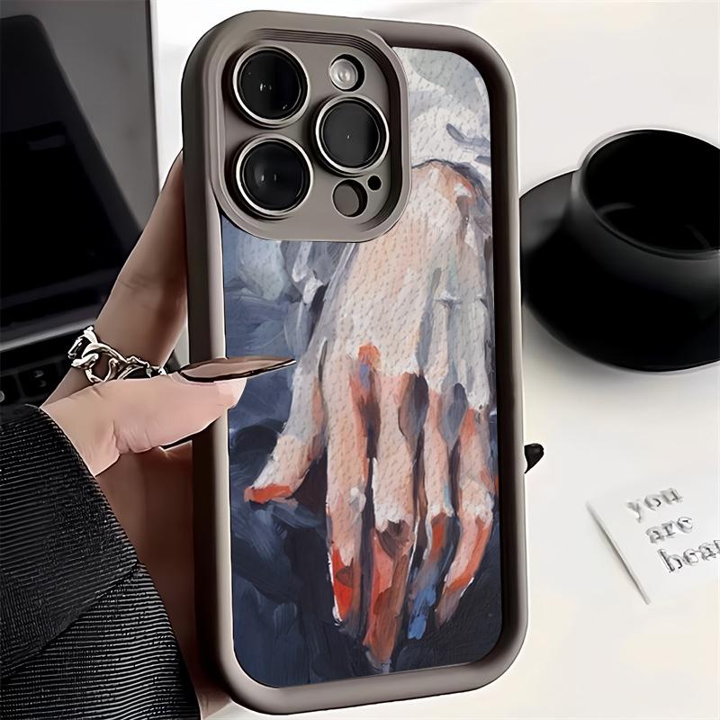 Redmi Note 13 Pro 4G Hülle für Xiaomi Redmi Note 12s 13 4G 11 11s 10s 10 12c 13c Pro Plus 5G Ölgemälde Zwei Hände Stilvolle Abdeckung
