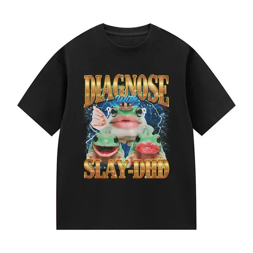 

Funny Frog Emoji T-shirtcute and Humorous Style Short Sleeve Women T-shir Trendy and Loose fitting Top Tshirt Clothing - Men ... S разноцветный