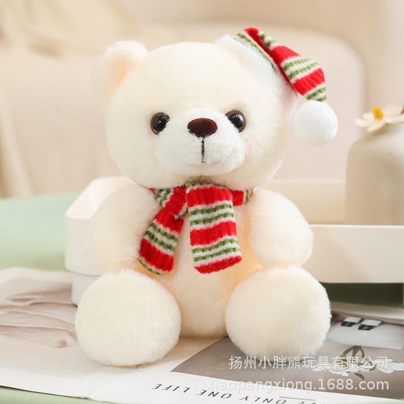 Teddy Bear Doll Couple Scarf Bear Plush Toy Love Bear Doll Christmas Elk Penguin Old Man Series