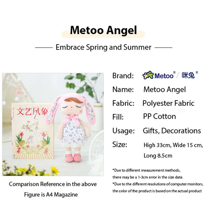 Personalized Metoo Summer Angela Princess Doll Soft Plush Toys Exquisite Collection Children's Birthday Gift
