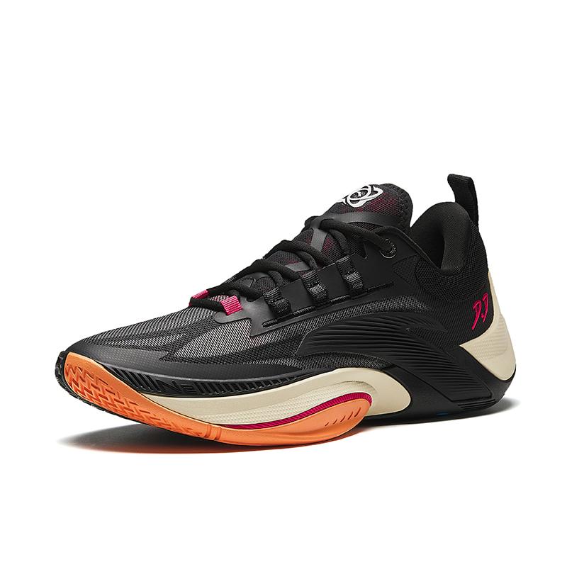 Anta Instantaneous 1 Garden Shock Absorbers Slip Resistant Low top Basketball Shoes Men's Black Sneakers 912411110Q-4