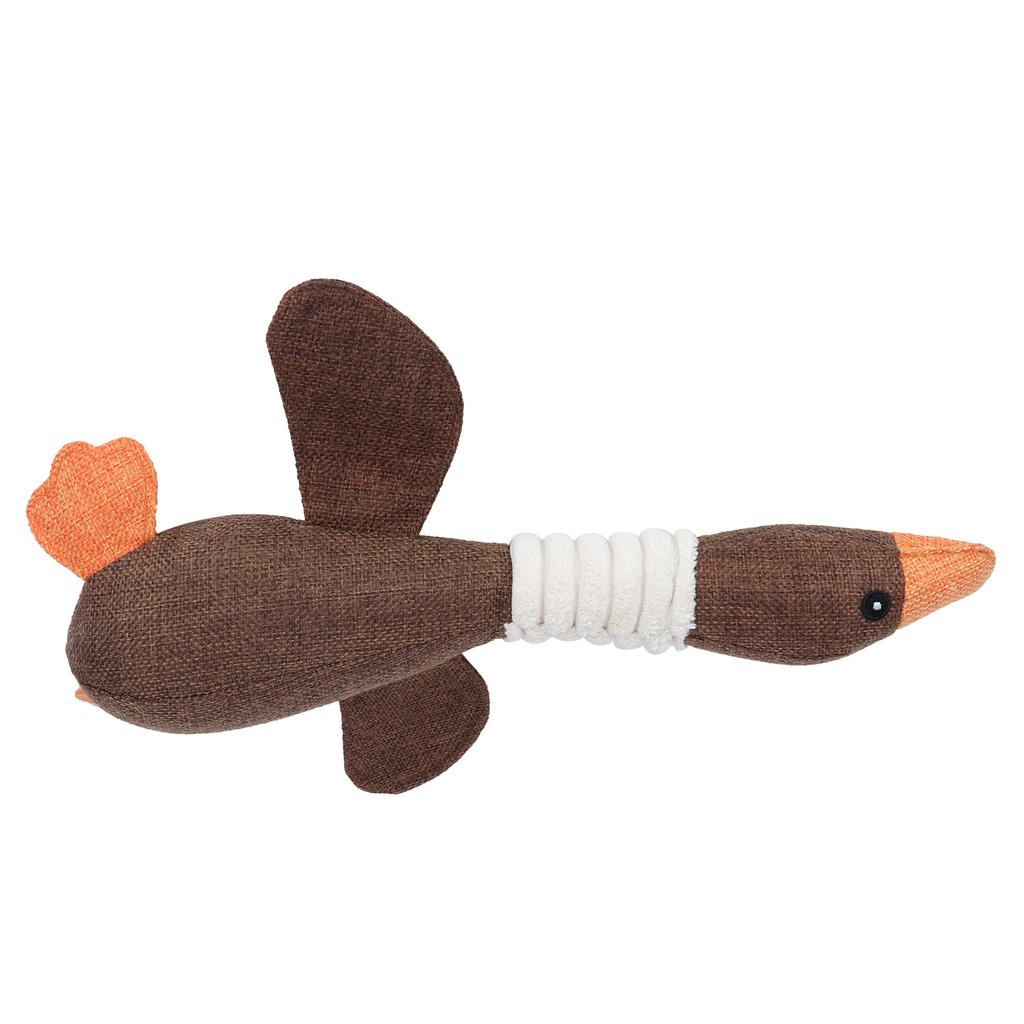 Funny Dog Squeaky Goose Durable Chew Toys Dog Cat Play Interactive Toys Pets SuppliesCoffee Color