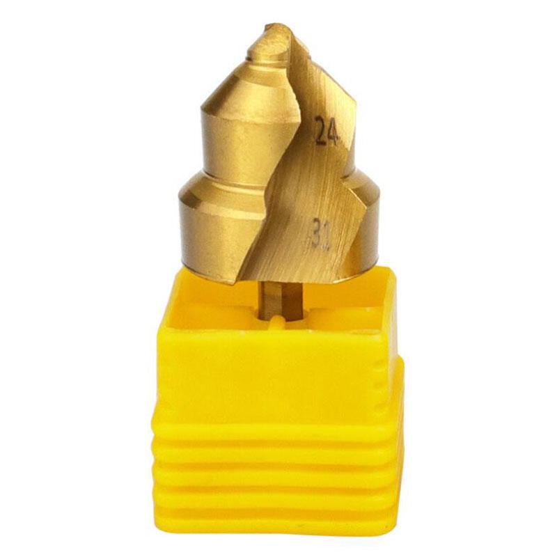 20/25/32mm PPR Titanium Plated Lifting Stepped Drill Bit Hexagon Handle Water Pipe Drilling Reaming Pipe Connection Repair Tools