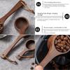Walnut Wooden Coffee Spoon Durable Measuring spoon Teaspoon  for Measuring Coffee Beans
