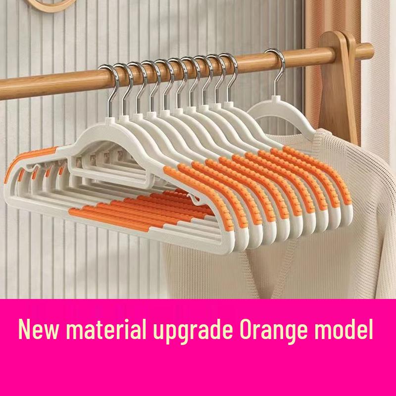 Rutschfester, nicht abfärbender Wäscheständer mit 80 Kleiderbügeln mit kurzem Hals