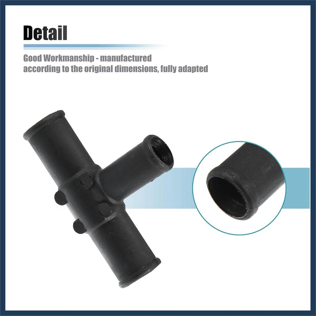 2 Pcs Heater Hose Tee Connector for Toyota Land Cruiser 1992-2007 for Toyota Sequoia 2001-2007 for Toyota Sienna 2004-2007 HVAC Heater Hose Tee