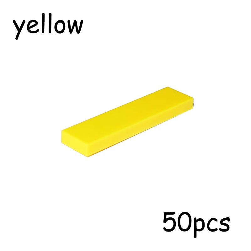 50PCS MOC Assemble Particles 2431 Size 1x4 Bricks Flat Tile Smooth 1*4 Building Blocks DIY Educational Creative Toy for Kids