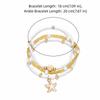 Three-Layer Millet Bead Bracelet Adjustable Beach Foot Jewelry Starfish Shell Ankle Chain  Elegant