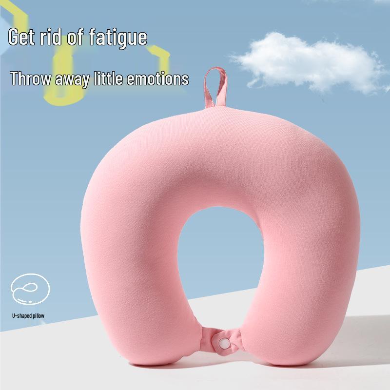 Foam Particle U-Shaped Travel Neck Pillow with Logo Printing
