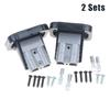 1/2set 50A Cable Connector Plug Battery Quick Connect Disconnect Connector Flush Mount Bracket Panel Cover For Caravan Camper