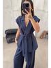 Elegant Autumn Cross-Border Fashion Set: European & American Style 2026 Women's Straight Casual Pants